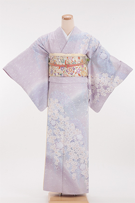 桂由美　訪問着　桜花　爛漫