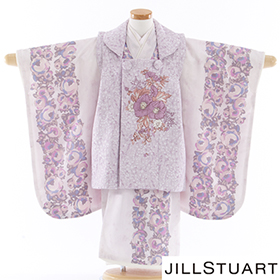七五三　着物　３歳　被布セット　320174　JILLSTUART　ピンク地アネモネ