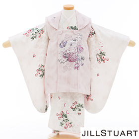 七五三　着物　３歳　被布セット　320183　JILLSTUART ピンク・ヴィンテージローズ・染めに刺繍