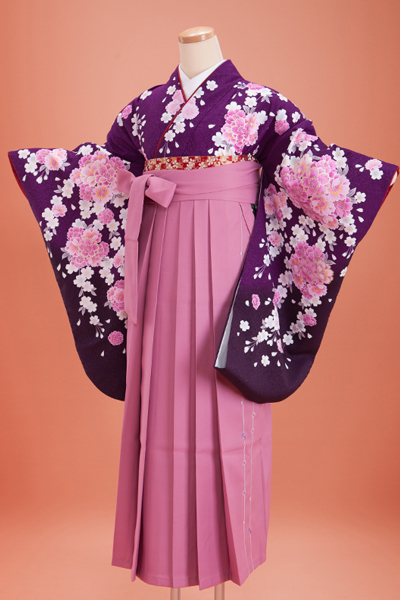卒業式　袴　大島優子 紫　ピンク